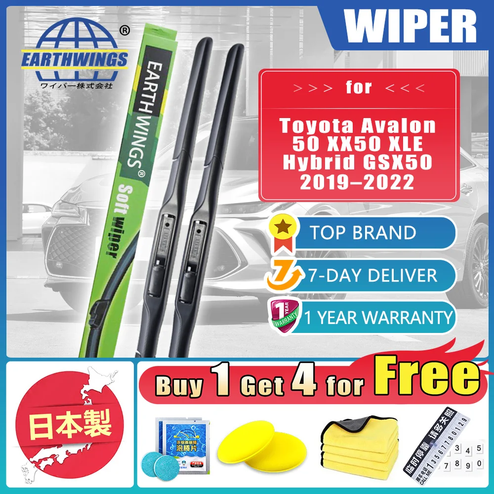 

For Toyota Avalon 50 XX50 2019 2020 2021 2022 XLE Hybrid Front Wiper Blades Brushes Washer Windshield Windscreen Car Accessories