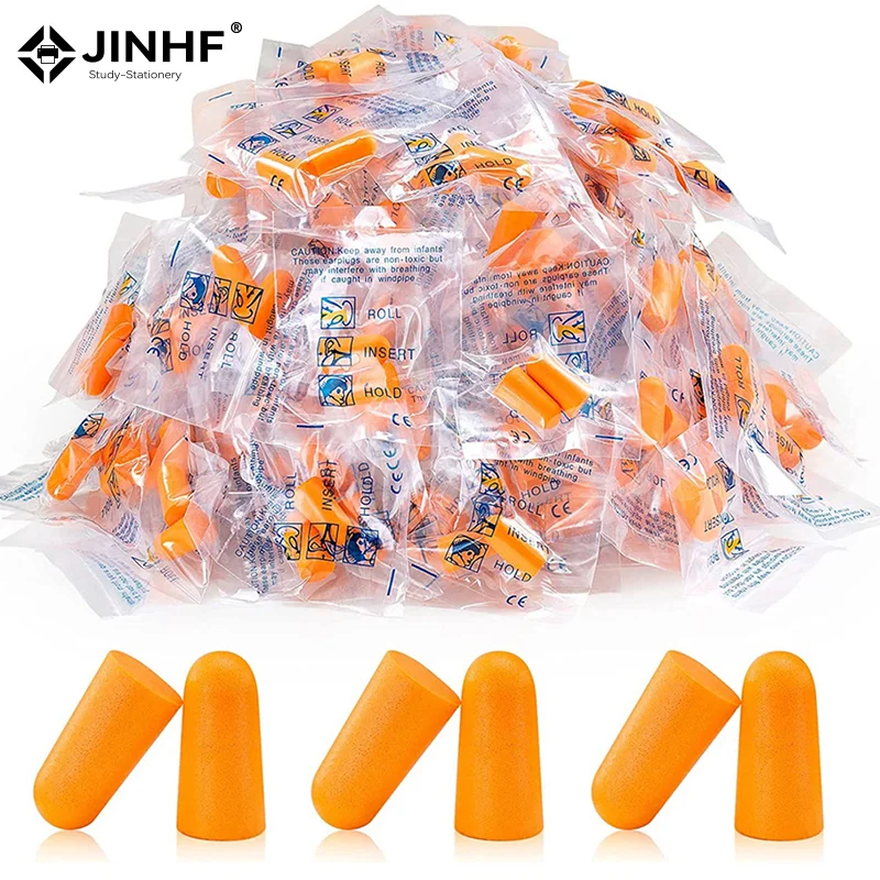 

Anti Noise Earplugs Work Study Sleep Travel Aircraft Noise Reduction Soft Foam Earplugs Separately Packaged Noise Prevention