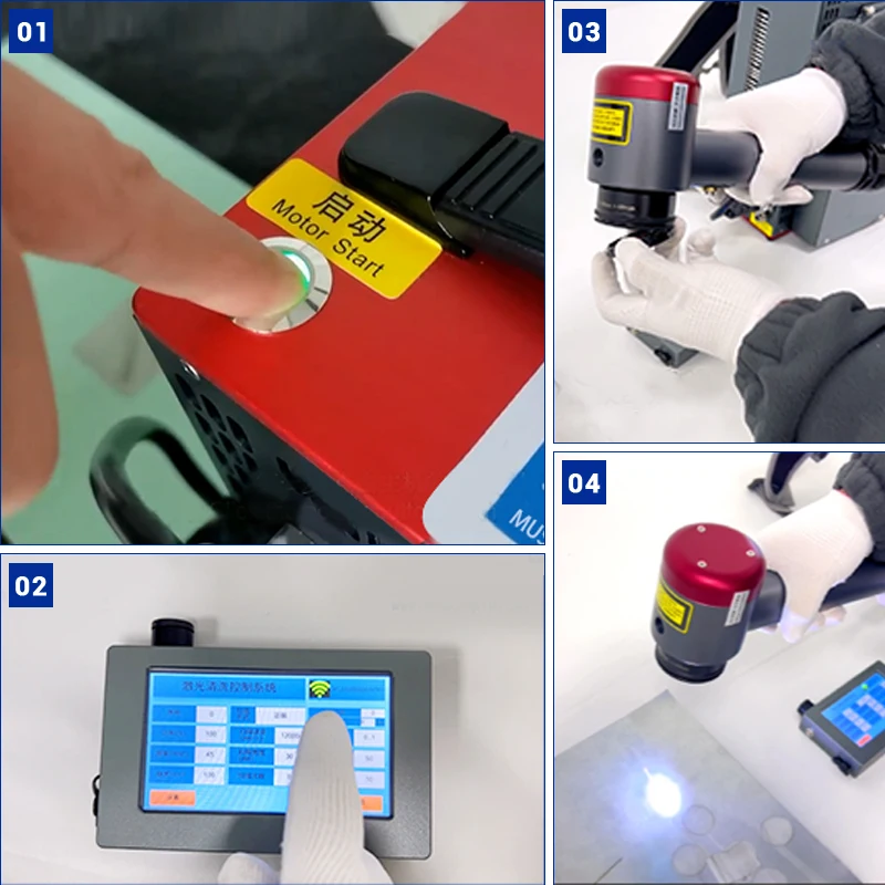 Pulse Laser Reinigungssystem Günstiger Preis Farbe Öl Graffiti Rostentfernung Reinigungsmaschine