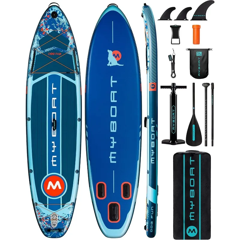 Extra wide inflatable paddle board, stand up paddle board for fishing