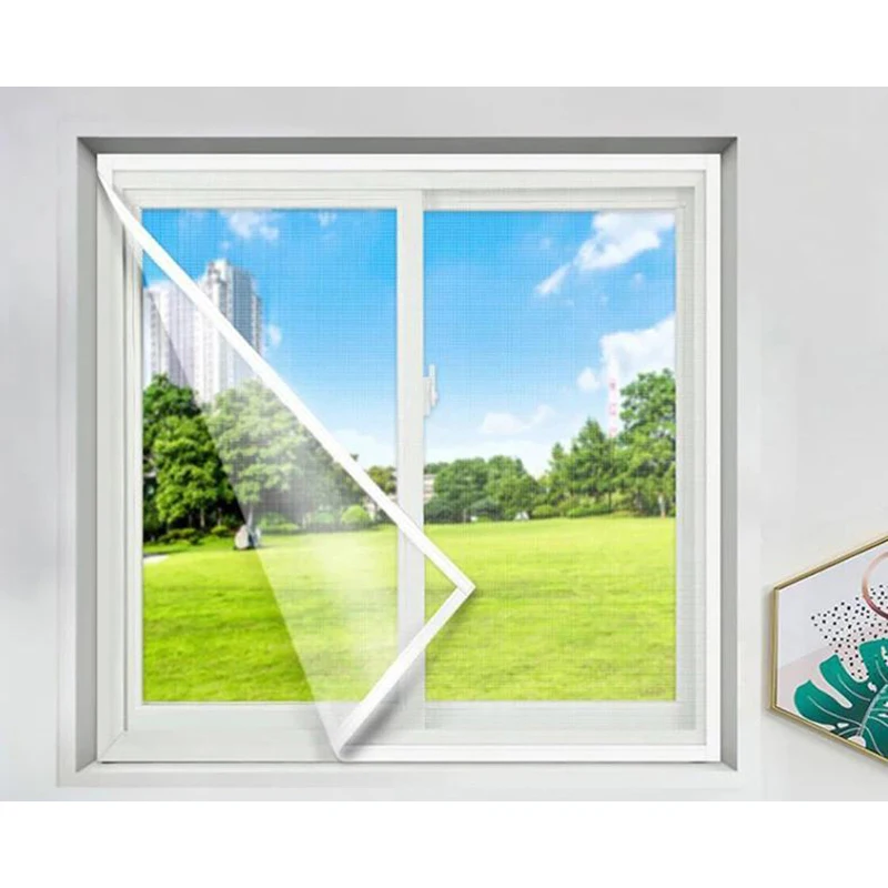 Mosquito Nets for Window,anti-mosquito window screens,Mesh Anti Insect Air Tulle Invisible white Fiberglass Mosquitoes and Flies