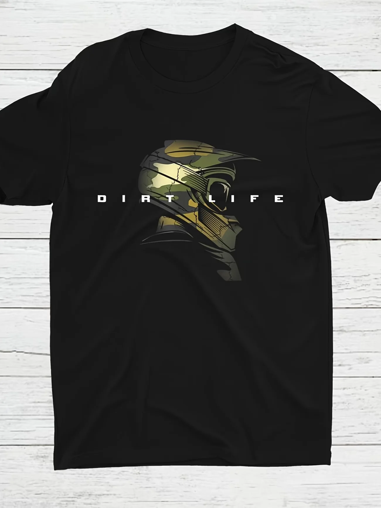 Motocross Helmet Dirtlife Graphic Streetwear Vintage Novelty  Hip Hop Y2K Harajuku T Shirt for Men Popular Women Four Seasons