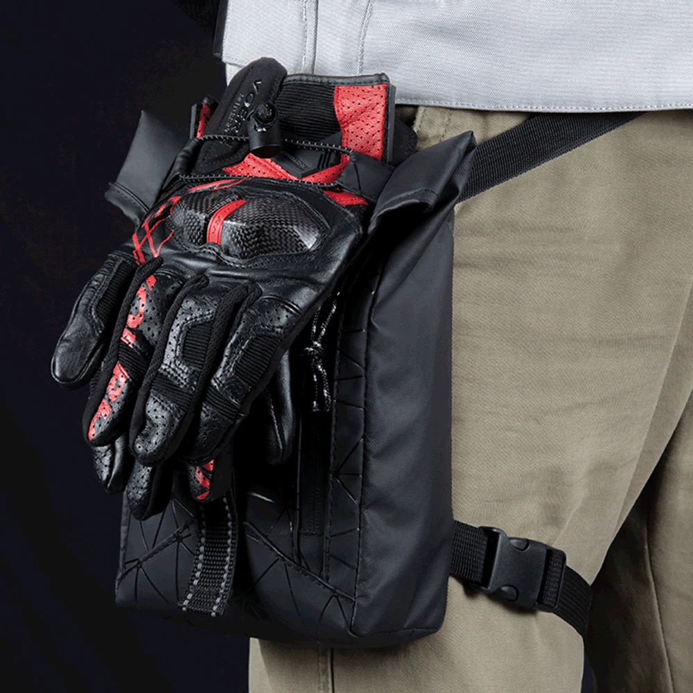 New Motorcycle Leg Bag Outdoor Bicycle Sports Waterproof Single Shoulder Diagonal Cross bag Reflective Rope Fishing Waist Bag