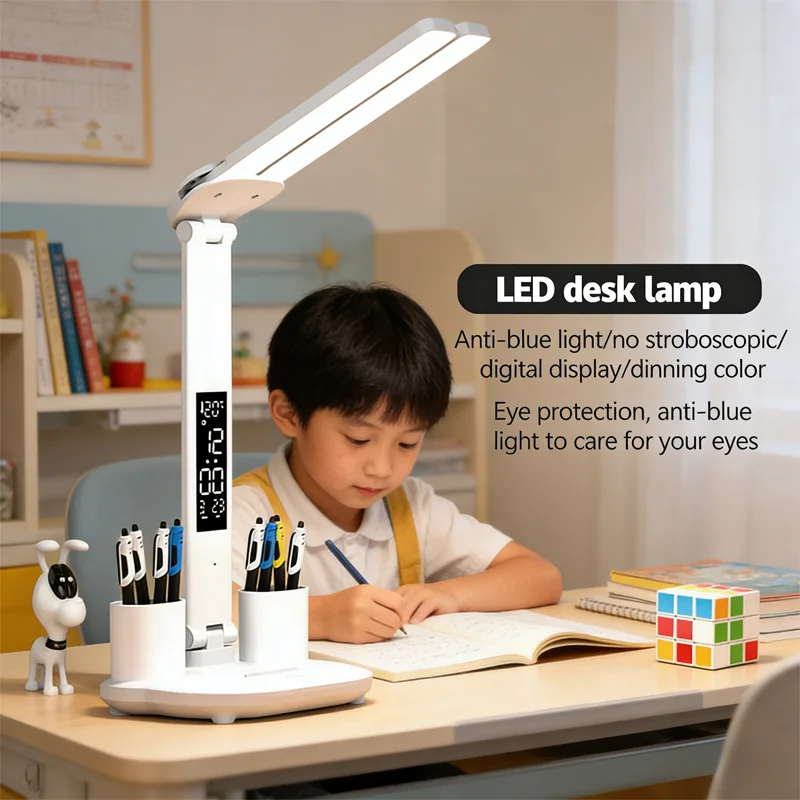 

Умная настольная лампа для защиты глаз, многофункциональная лампа для чтения у кровати для студентов и детей, защищающая зрение.