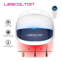 Lescolton casco láser terapia de luz roja sombrero láser para el cabello gorro para el crecimiento del cabello productos para el crecimiento del cabello LLLT crecimiento del cabello luz roja