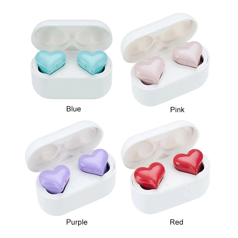Wireless Earphones Hi-Fi Stereo Headphones Heartbuds Bluetooth-compatible In Ear Noice Cancelling for Student Girl Women
