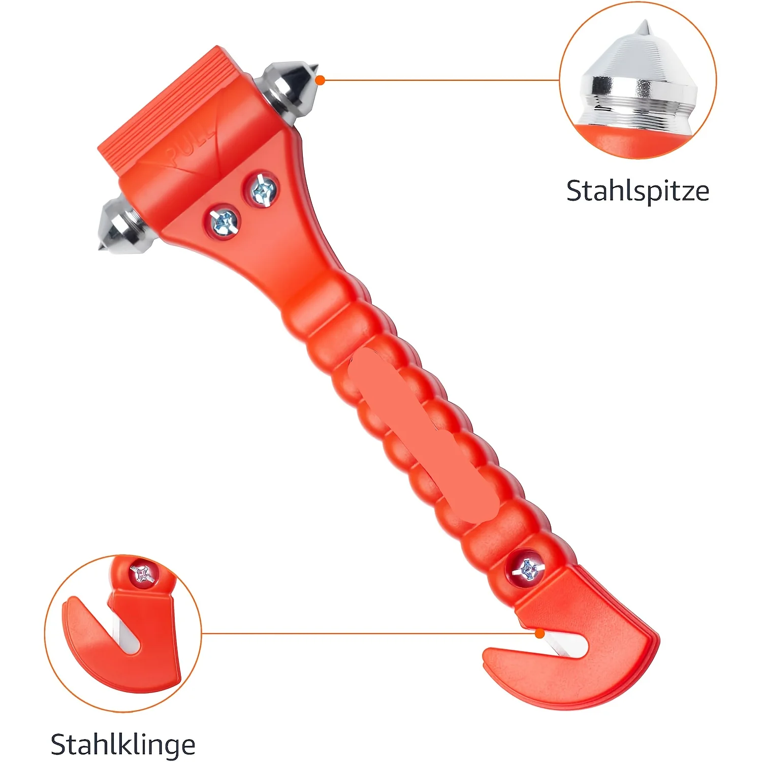 2 In 1 Car Emergency Safety Hammer Window Breaker Glass Punch Seat Belt Cutter Rescue Tool For Auto Vehicle Camping Driving
