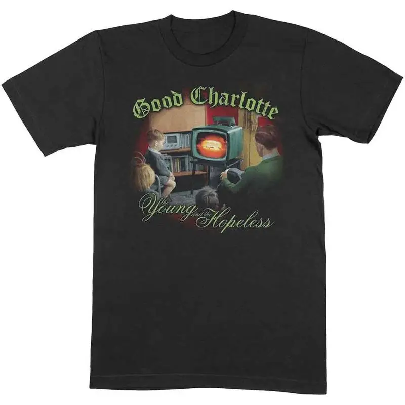 Nueva camiseta negra oficial de Good Charlotte Young Hopeless Band