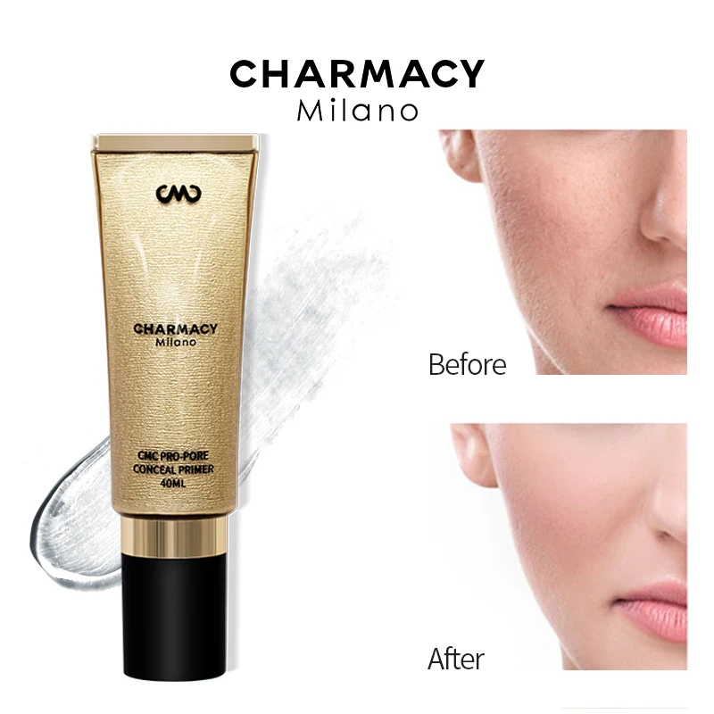 Charmacy 40ml hidratante maquiagem primer suave invisível transparente óleo-controle base gel proteger bochecha maquiagem cosméticos feminino