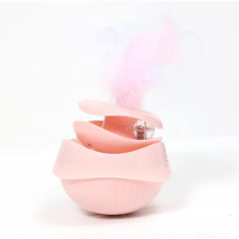 

Tumbler cat toy rocking music teasing cat feather bells do not count the ball pet self-heating cat toy new style