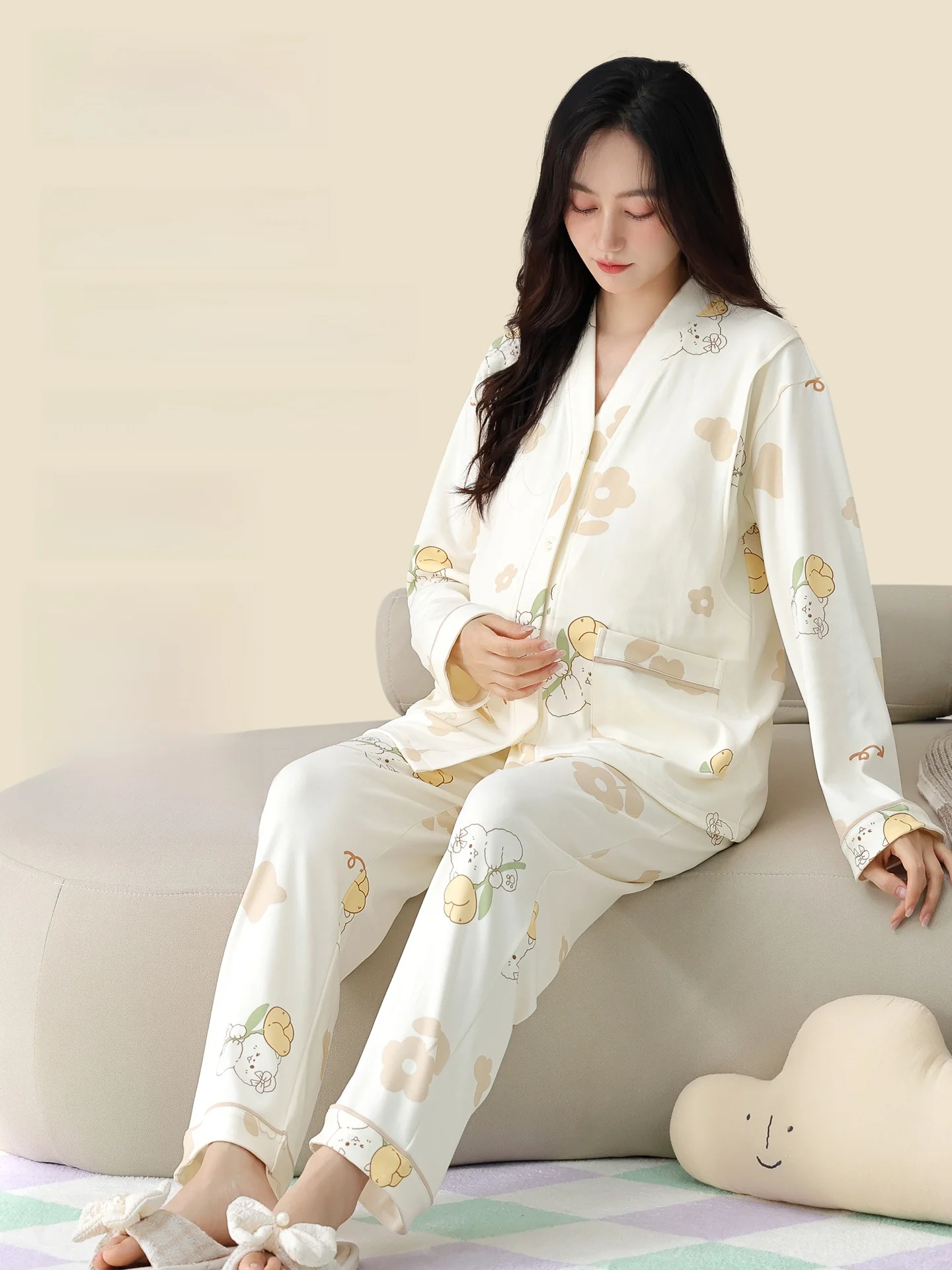 ropa-de-lactancia-posparto-de-algodon-puro-para-mujer-ropa-de-casa-con-almohadilla-para-el-pecho-vestido-de-lactancia-para-primavera-y-verano-despues-del-parto