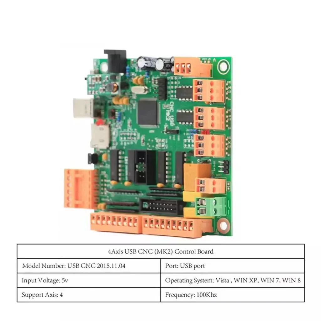 

MK2 100Khz 4 axis controller board Instead of Mach3 4 axis interface CNC controller MK2 CNC USB board for Stepper motor / Servo