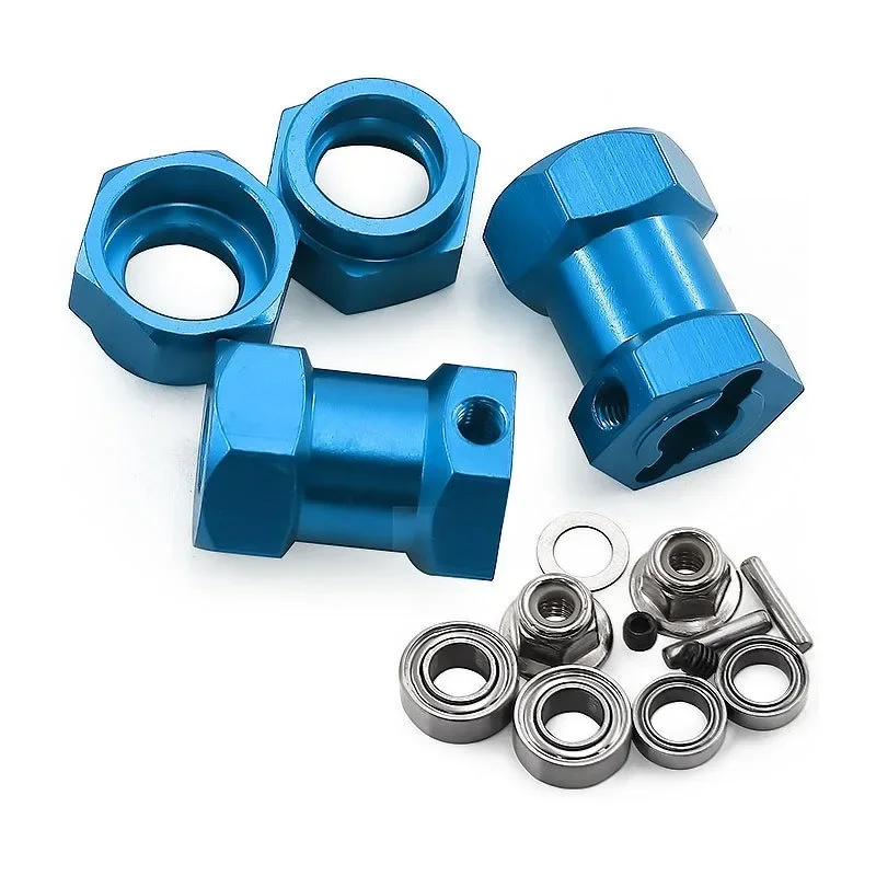 Metalen 12mm Wiel Hex Hub Adapter voor Tamiya DT02 DT-02 DT03 58354 Kikker 58346 Sprinkhaan WR-02 Upgrade Onderdelen accessoires