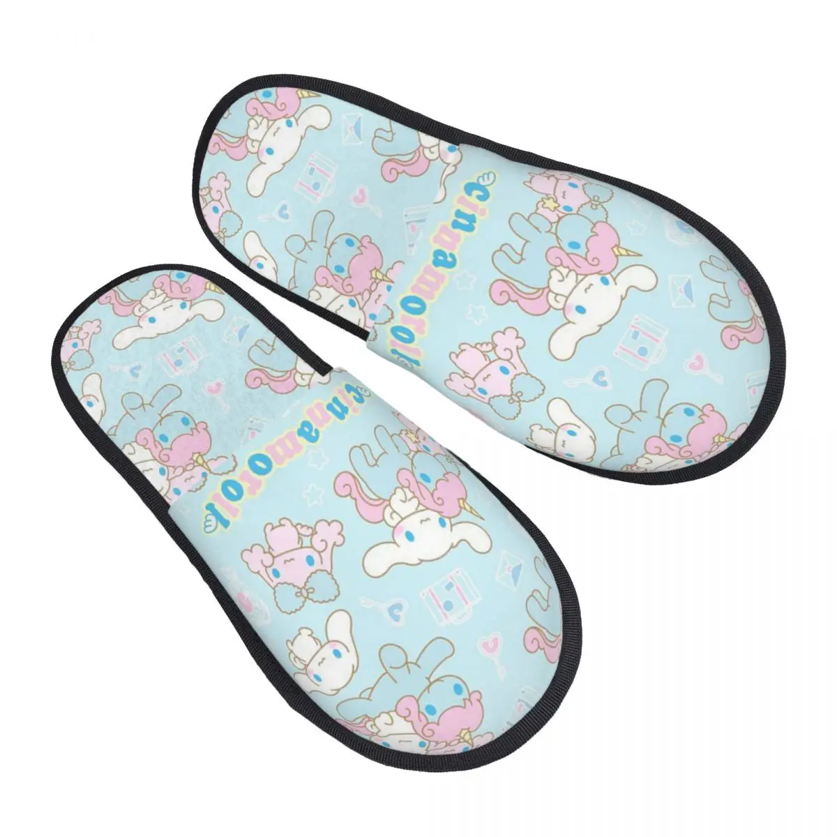 Custom Anime Cartoons Cinnamoroll Guest Slippers for Bedroom Women House Slipper