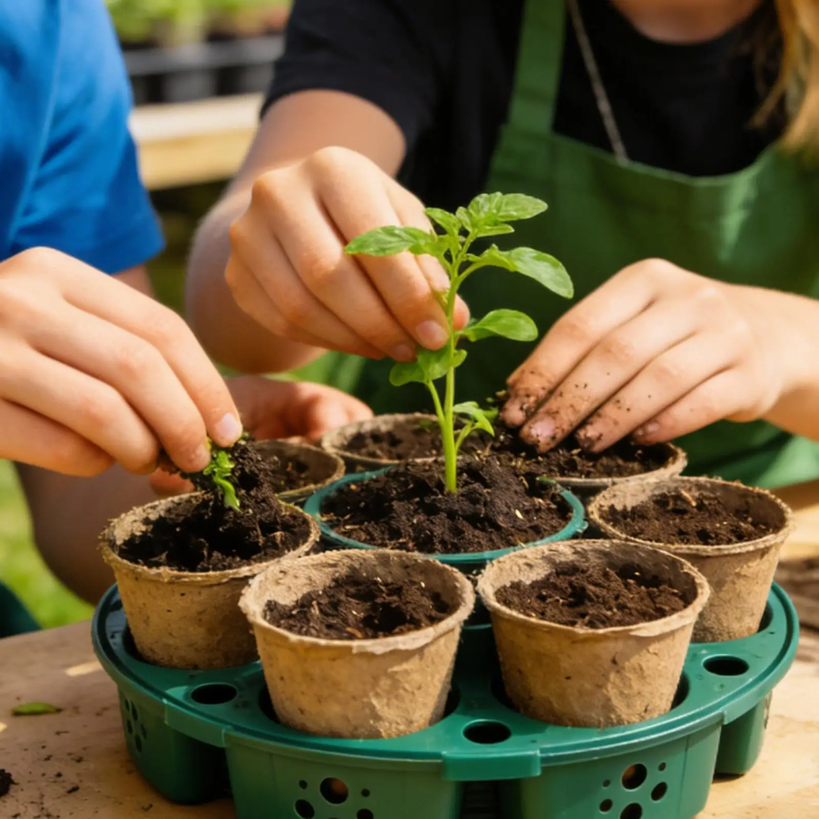 Peat Pots For Seedlings 150-Piece Breathable With Plant Labels Seedling Containers Planting Cups Kit For Indoor Outdoor Balcony