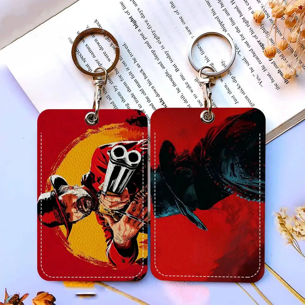 

Брелок-держатель для карт Game R-Red D-Dead R-Redemption, прямоугольный, для бейджей, кредитных карт, студенческих удостоверений