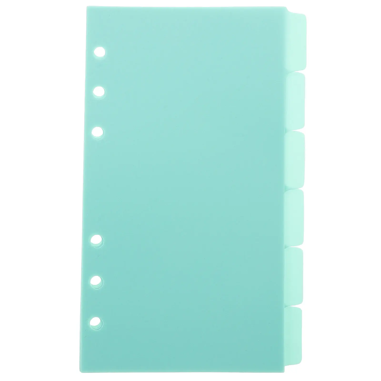 

6 Sheets Plastic Index Dividers A6 Size for Binder and Planner Six Hole Configuration Cute Aesthetic Divider Tabs Notebook