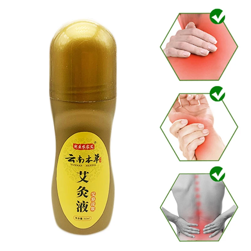 50ml Analgesic Roll-on Gel Muscle Sprain Back Pain Relief Liquid Rheumatoid Arthritis Roller Periostitis Anti Swelling Dressing