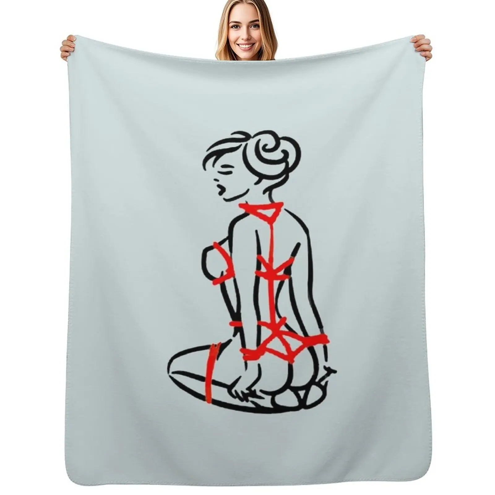 

Shibari Throw Blanket Summer Beddings Sofa Moving Plaid on the sofa Blankets