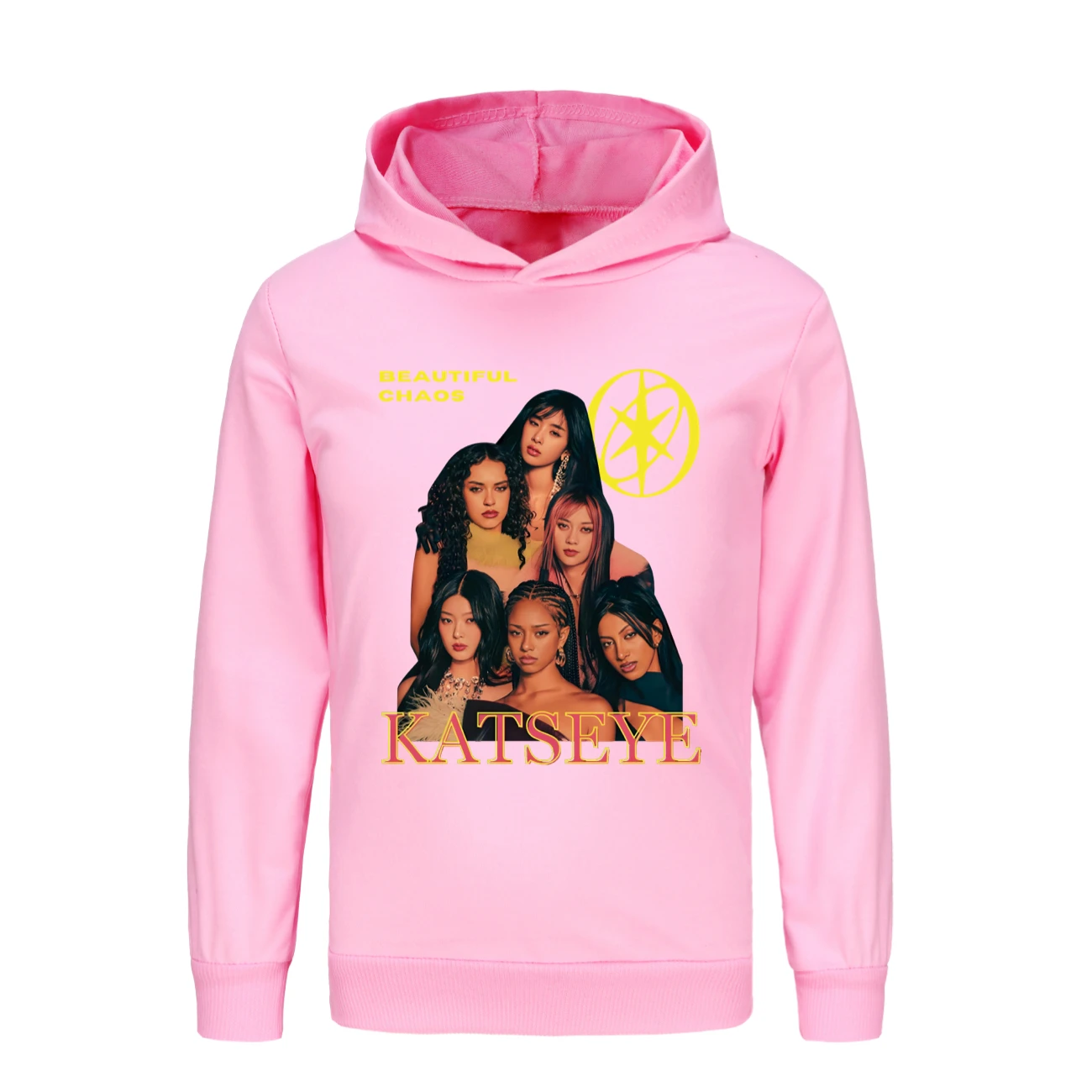 Katseye Merch Manon Anime Kids Hoodie Korean Girl Group Y2K Pullover Children Fashion Sweatshirt Pants Graphic Printing Clothing
