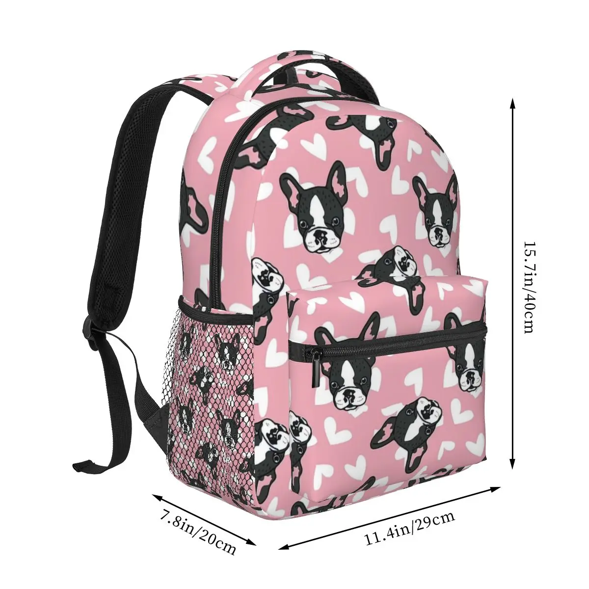 French Bulldog Backpack for Girls Boys Travel RucksackBackpacks for Teenage school bag