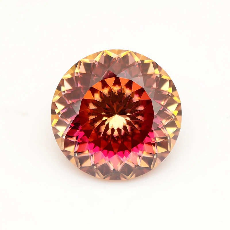 New Rainbow Colors Round 100 Faceted Cut 5.0mm-9.0mm Moissanite Loose Stones Diamond Russian Bird Nest Cut With GRA Certificate