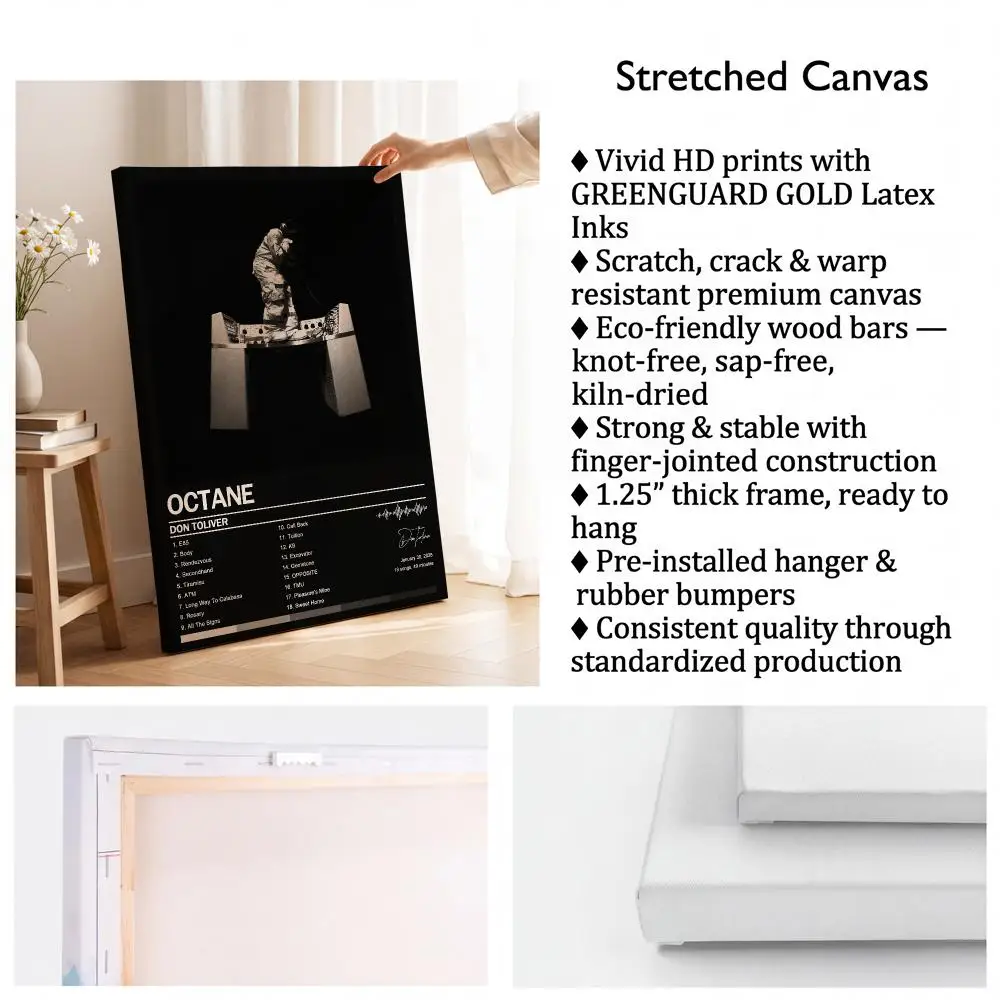 Painting Calligraphy Inner Frame Painting Perfect for Living Room Bedroom House Wall Decor Don T-Toliver Octane