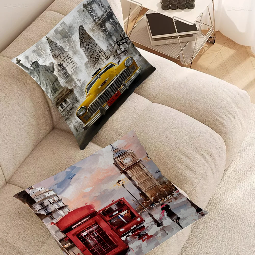 

New York City Pillow Cover Design Cushion Cover Decor Holiday Decorati