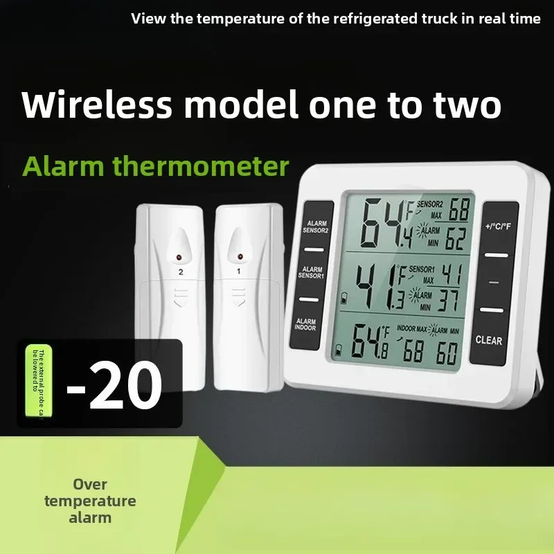 Durable  Refrigerated Truck Special Thermometer Air Conditioning Outlet Thermometer Wireless Transmitter Gauge Over-temperature
