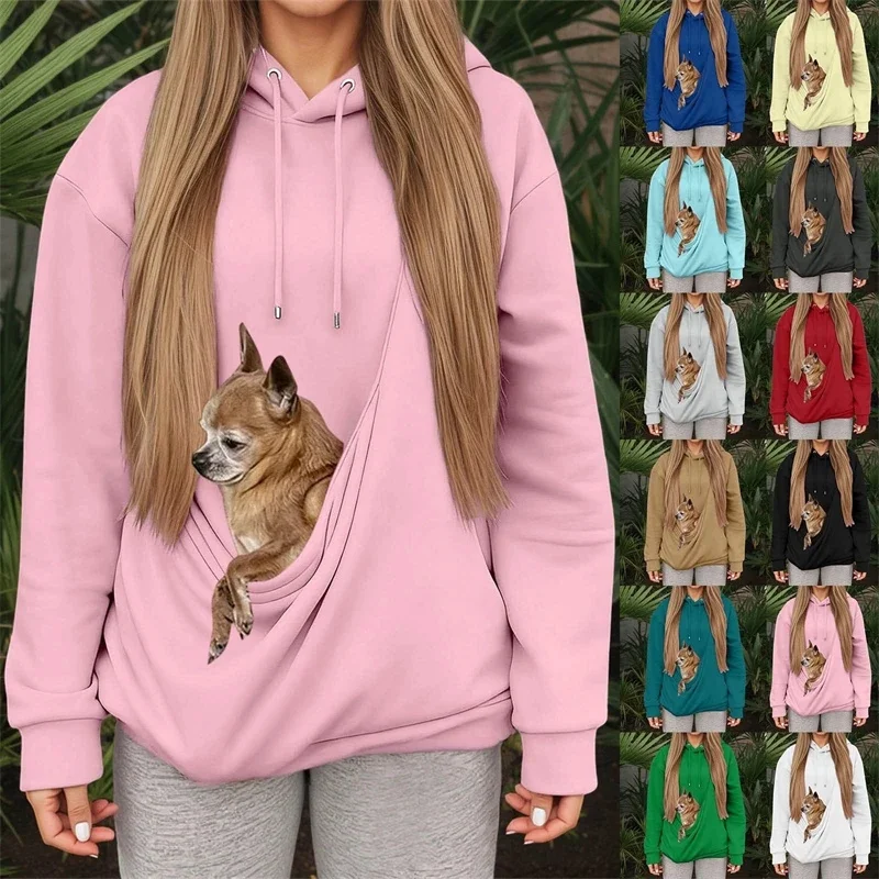 

Loose Casual Hoodie Sweatshirt Women Autumn Winter Oversized Long Sleeve Pullover Cozy Fleece Loungewear For Teens Street