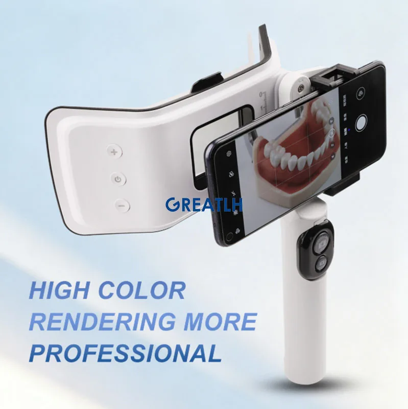 Dental Handheld Photography Lamp Oral Filling Light Lamp for Orthodontic Treatment 6000-6500K Color Temperature Dental Tool