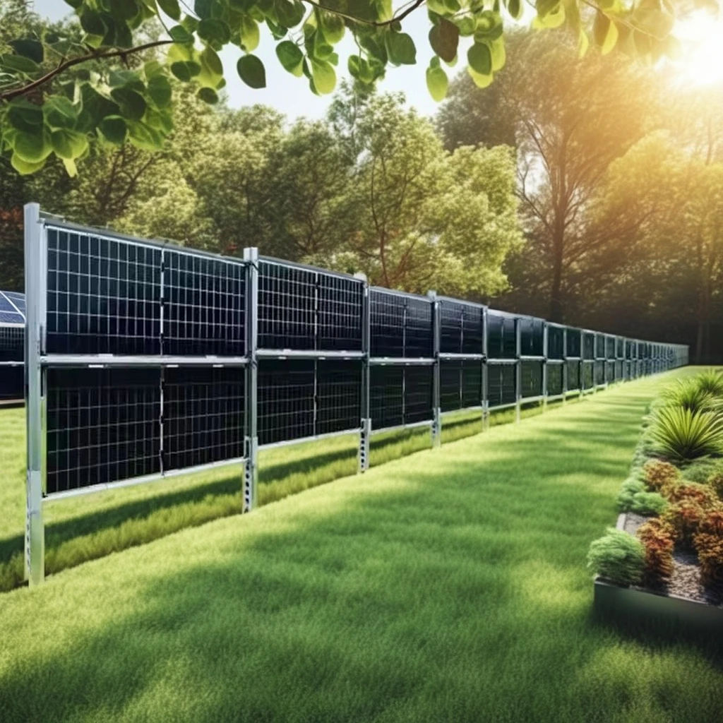 الوافدين الجدد مخصص نظام التركيب الشمسي مزدوج الوجهين الضوئية في الهواء الطلق سياج مقاوم للماء الشمسية لمزرعة المزرعة #3