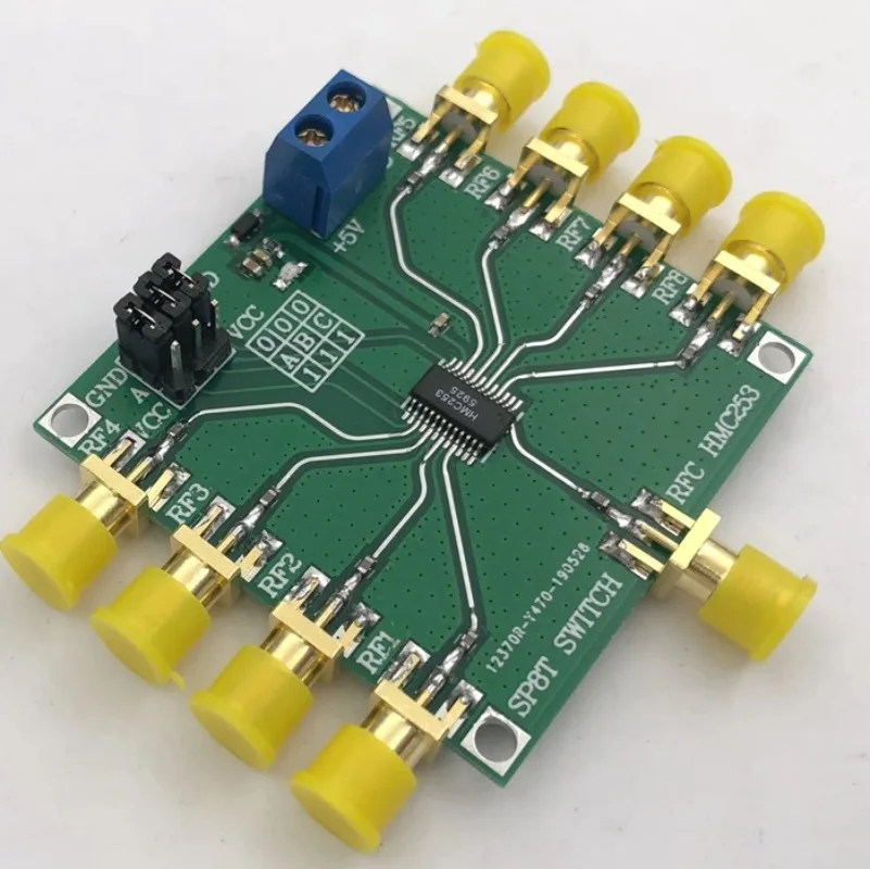 RF Single Pole Eight Throw Switch for HMC253 DC-2.5GHz SP8T Radio Frequency Switch for Antenna And Channel Selection