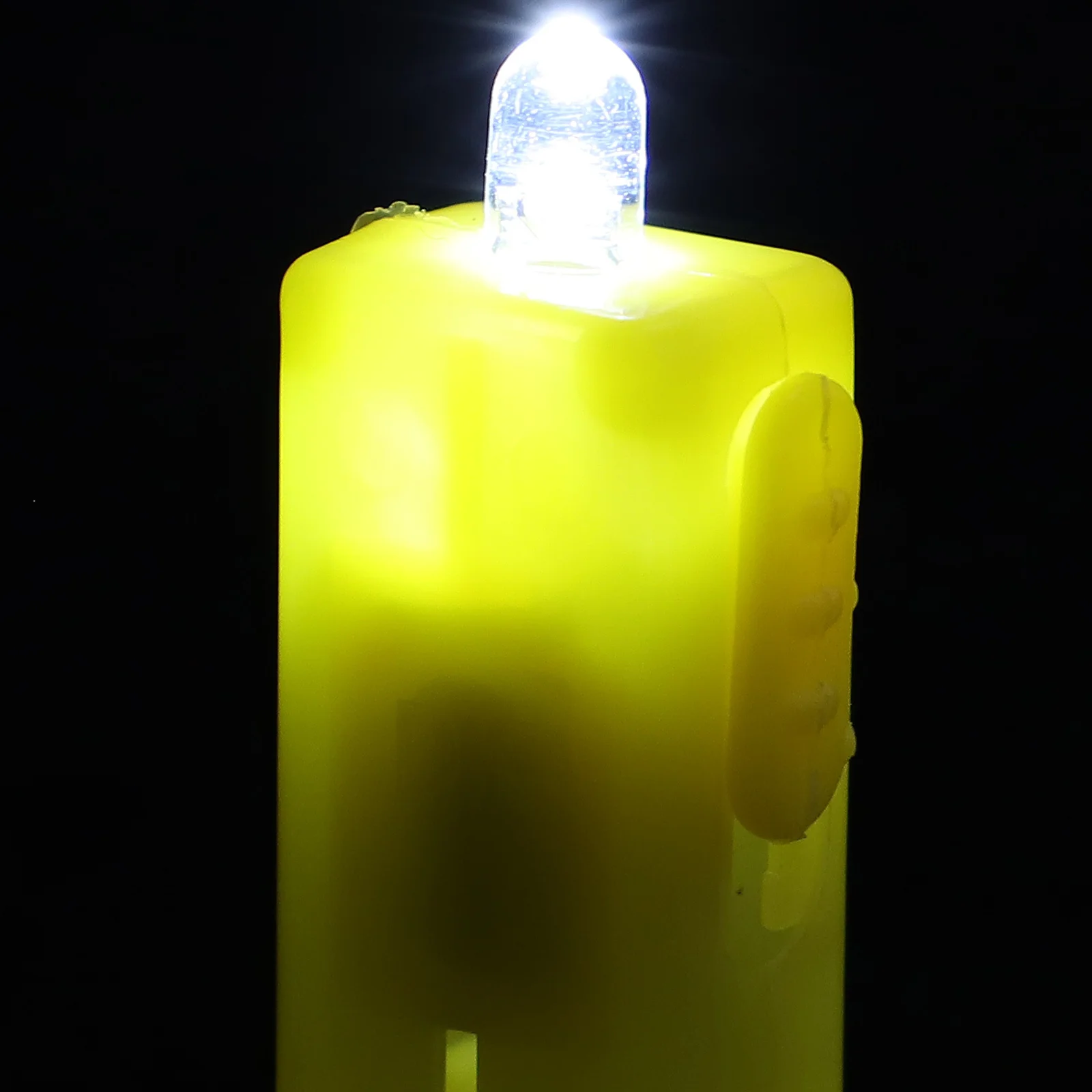 10Pcs LED Paper Wicks Lamp 3 Button Batteries 2-3 Hours Continuous Light Portable Lightweight Easy Install Halloween Wedding