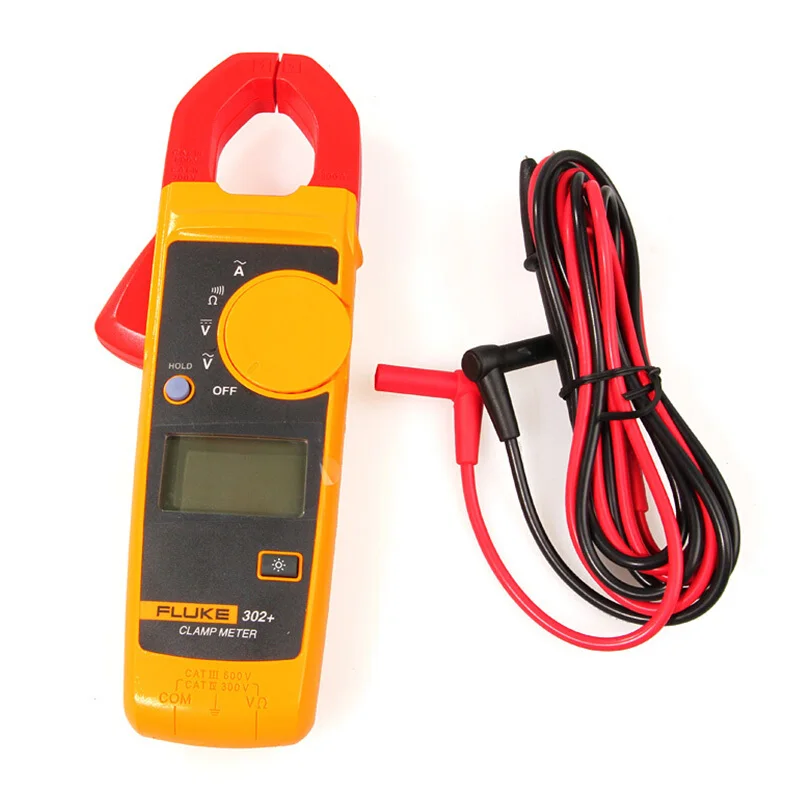 فلوك 302 + 303 305 المشبك متر التيار المتناوب الرقمي المتعدد مقياس التيار الكهربائي متعدد الوظائف متر فولت Ω تردد جهاز قياس الجهد الكهربائي الرقمي #6