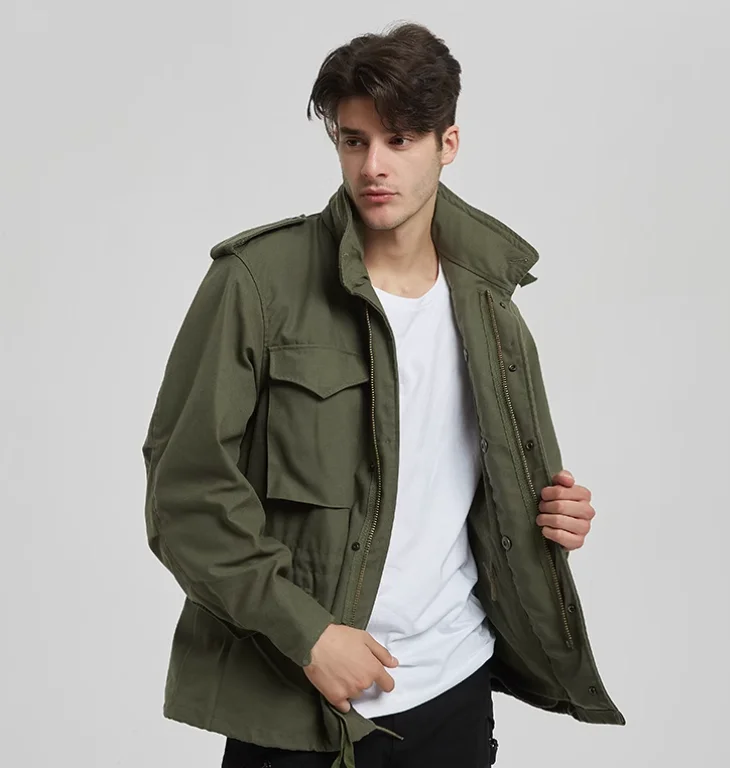 

American M65 Trench Coat Men's Tactical Coat Field Trench Coat Autumn Winter Cotton Coat