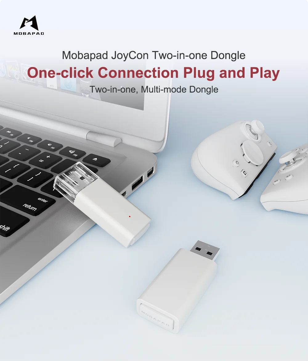 MOBAPAD D1 Wireless Controller Adapter For M6 HD Black Myth : Wukong on PC,Nintendo Switch Pro USB Receiver for PC,Android,Steam