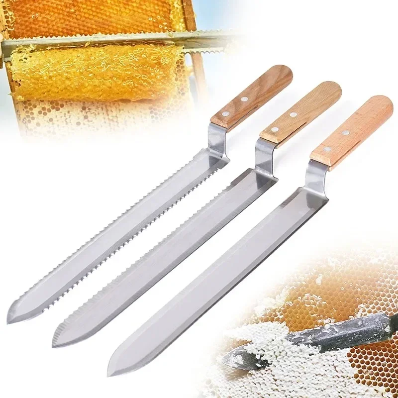 Beekeeping Honey Uncapping Knife Stainless Steel Hive Scraper Cutter Bee Comb Frame Tool Apiary Equipment Beekeeper Supplies