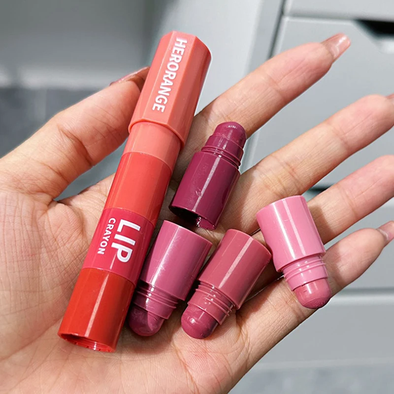 Kit de crayons à paupières 4 en 1 HERORANGE, pigment mat velouté, brillance, surligneur, combinaison de maquillage, mini crayon à paupières, cosmétique