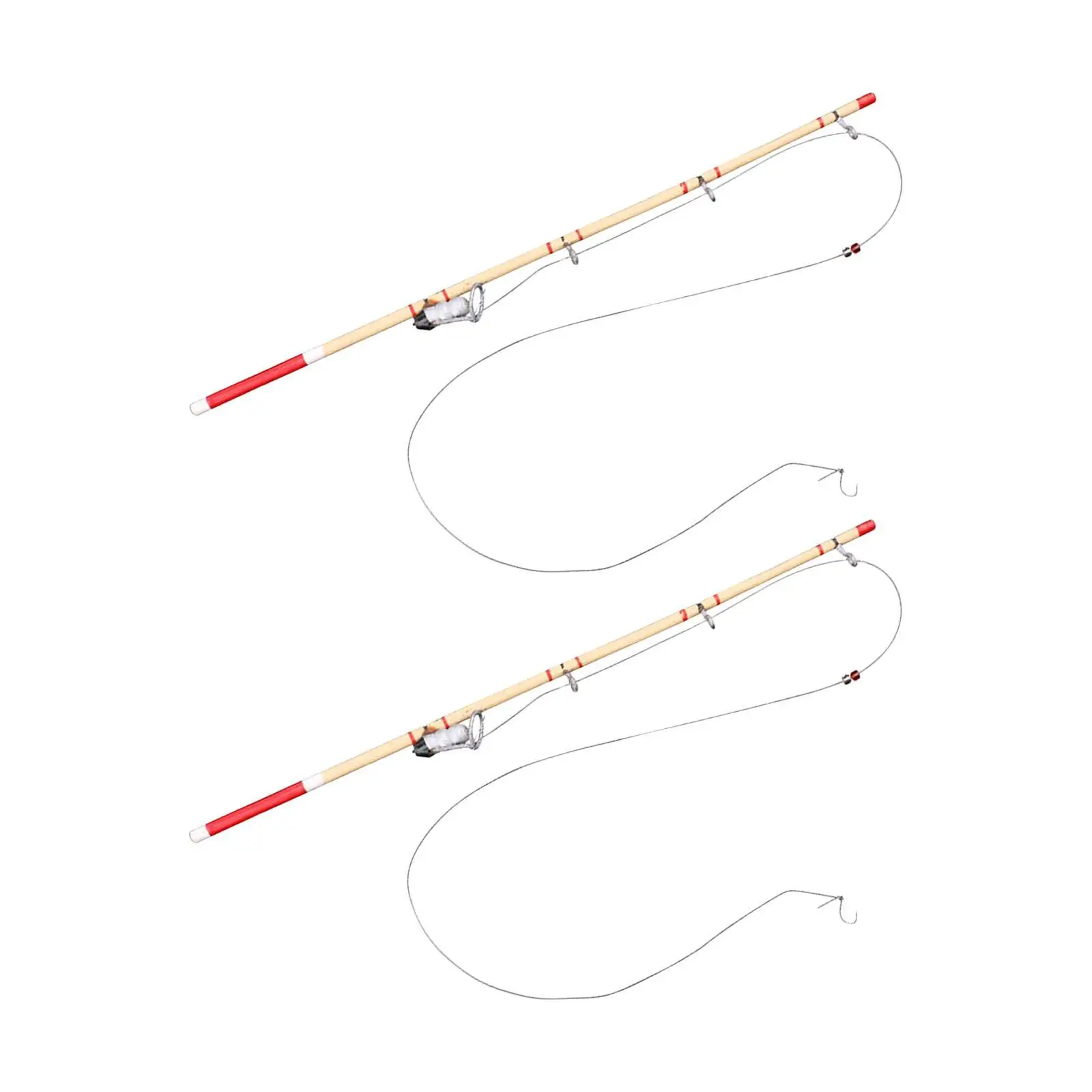 

2 шт. 1:12 Коллекционные рыболовные удочки для диорам, декораций, украшения, DIY-проектов, сказочных садов, архитектурных моделей