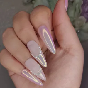 بودرة بريق لفن الأظافر ، 1 صندوق ، كرز ، وردي ، كروم ، متدرج ، تأثير مرآة ، شفق قطبي ، غبار ، زخرفة ، 10 جرام أفضل 8 مبيعا من مسحوق الكروم الأظافر - No7