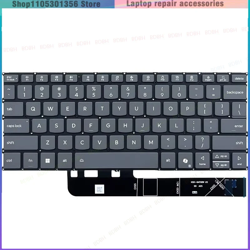 New For IdeaPad Slim 5 13ARP10 83J2 Laptop Internal US Backlit Keyboard