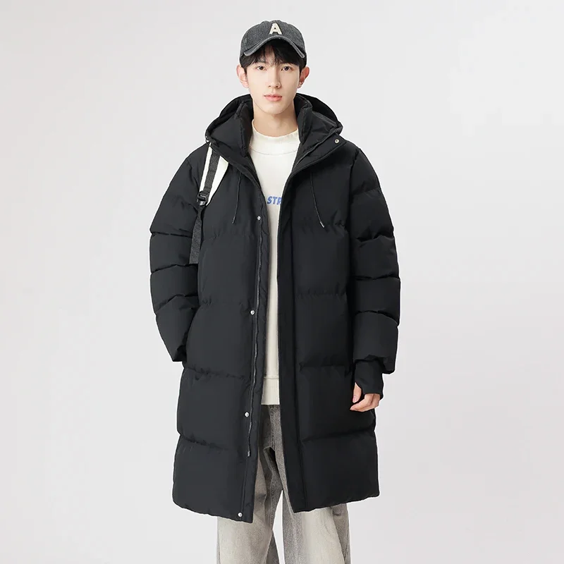 

Plus Size Unisex Parkas Men's Korean Version Casual Fashion Versatile Warm Coat Graphene Cotton Parks Medium Long Cotton Parkas