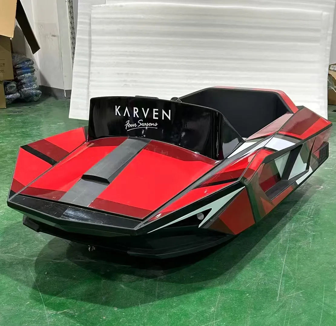 High-Speed 45KM/H Electric Dinghy 15KW Motor With F/R Gears Water Sports Rowing Speed Jet Ski Boat Electric Mini Jet Boat