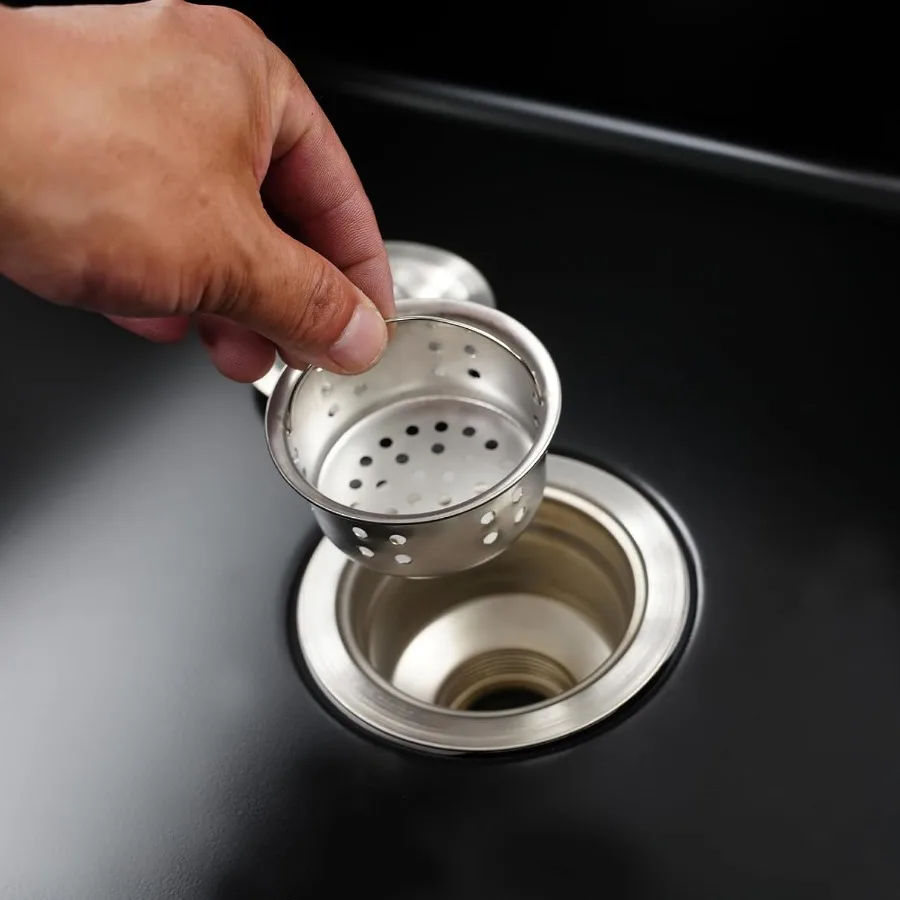 حوض وعاء واحد قائم بذاته مع صنبور قابل للسحب مقاس 31 بوصة حوض مطبخ للمطاعم التجارية مع فكرة صنبور الماء الساخن والبارد #5