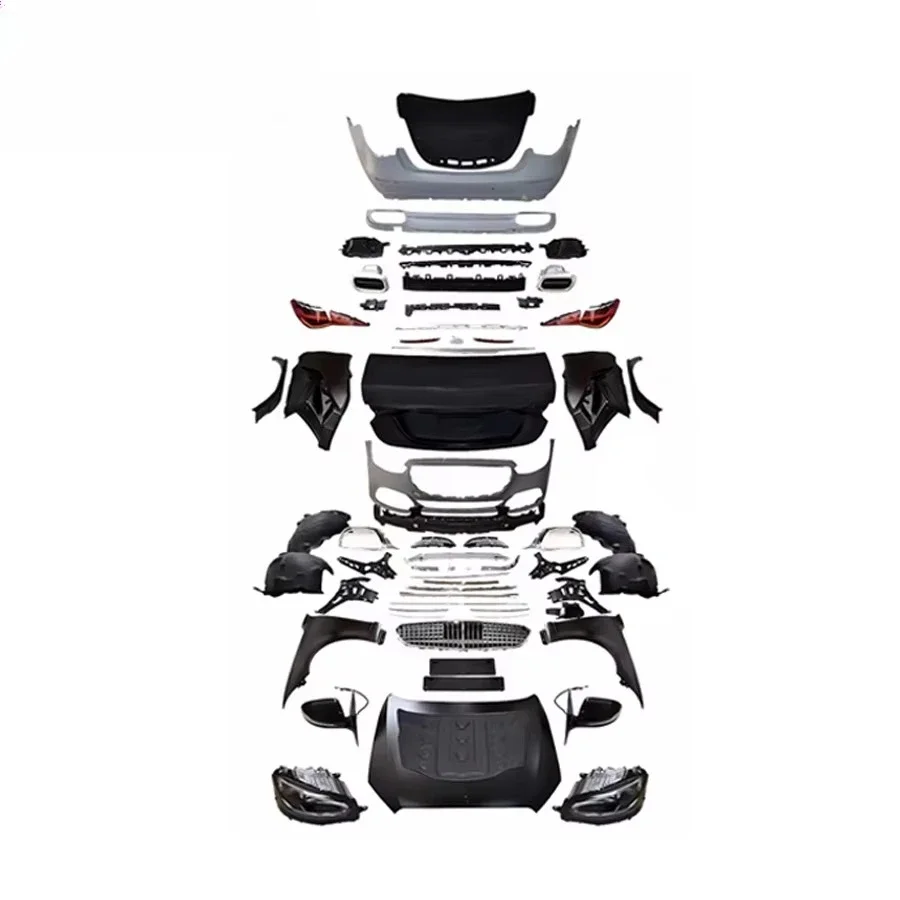 S CLASS W221 UPGRADE to W223 MAY S680 STYLE BODY KIT HEAD LIGHT BUMPERS GRILLE EXHAUST 2006-2013Y~S400 S350 S200 W221 FACELIFT