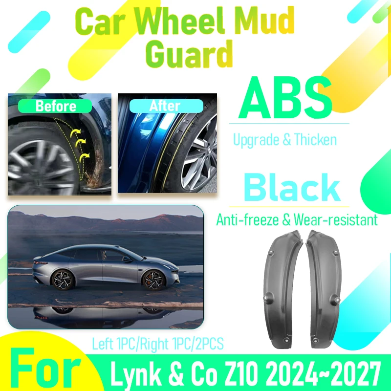 

Car Mudguards For Lynk & Co Z10 2024 2025 2026 2027 Dustproof Left Right Wheel Mud Guards Fender Flare Mudflaps Auto Accessories