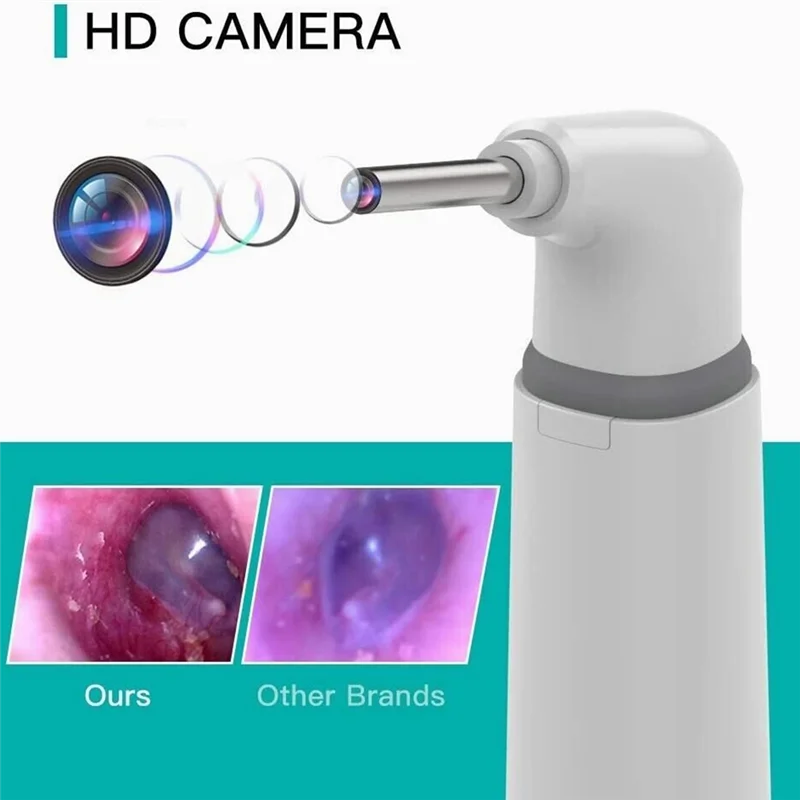 New Teslong SA39W WIFI Visual Otoscope Ear Endoscope Camera Ear Wax Cleaner Camera for Ears Nose Dental Support IOS Android