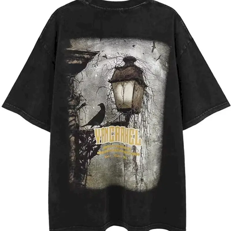 

Оверсайз футболки для женщин и мужчин в американском уличном стиле хип-хоп, оригинальные модные трендовые топы, летние свободные футболки