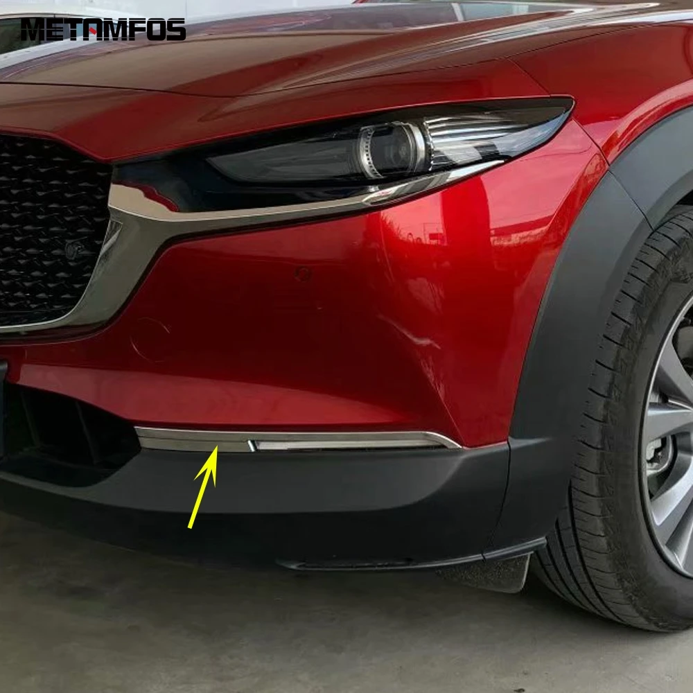 الجبهة الضباب ضوء مصباح الجفن الحاجب لمازدا CX-30 CX30 2020 2021 2022 2023 2024 ألياف الكربون غطاء الضباب اكسسوارات الكسوة #2